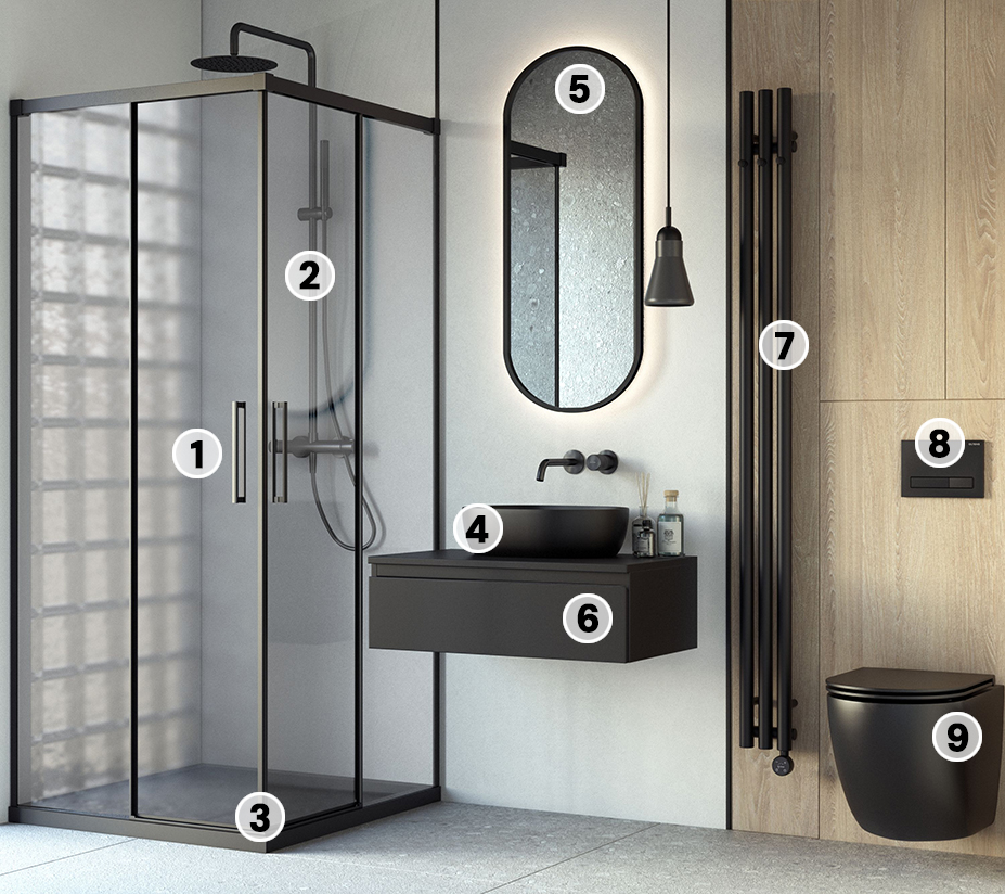 Oltens koupelna ve skandinávském stylu