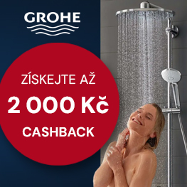 Až 2 000 Kč CASHBACK na sprchové sety GROHE