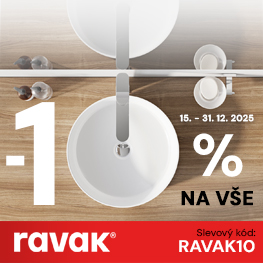 Vánoční sleva Ravak - 10 % na vše
