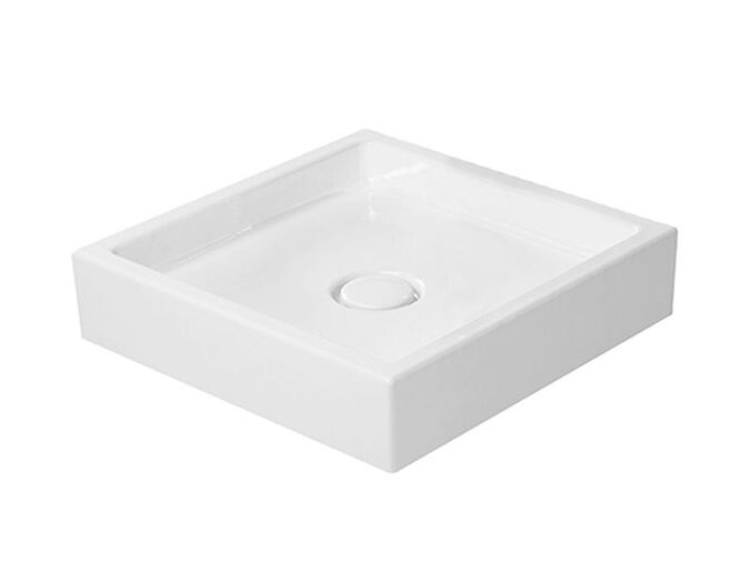 Duravit Starck 1 umyvadlová mísa na desku 47x47cm, bez přepadu, bez otvoru pro baterii