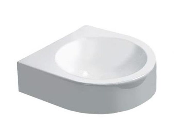 Duravit Architec umývátko 36x36 cm, bez otvoru pro baterii, bez přepadu, bílá