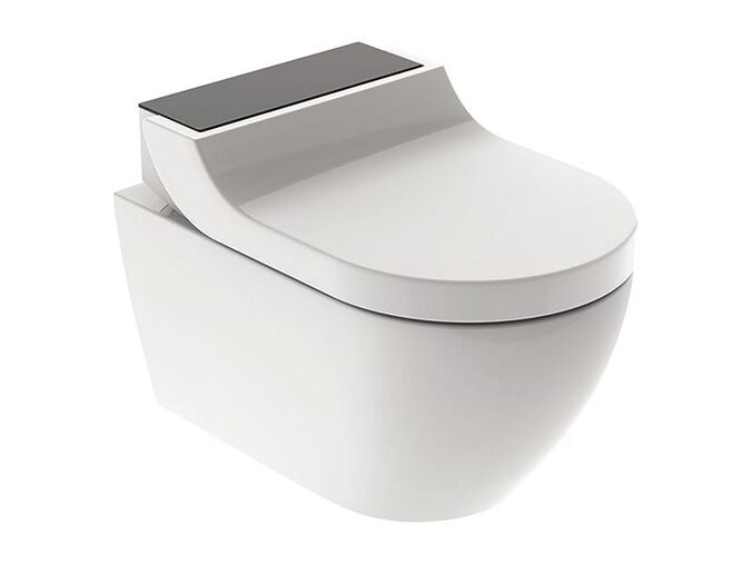 Geberit AquaClean kompletní závěsné WC Tuma Comfort 55,3 cm, sklo černé