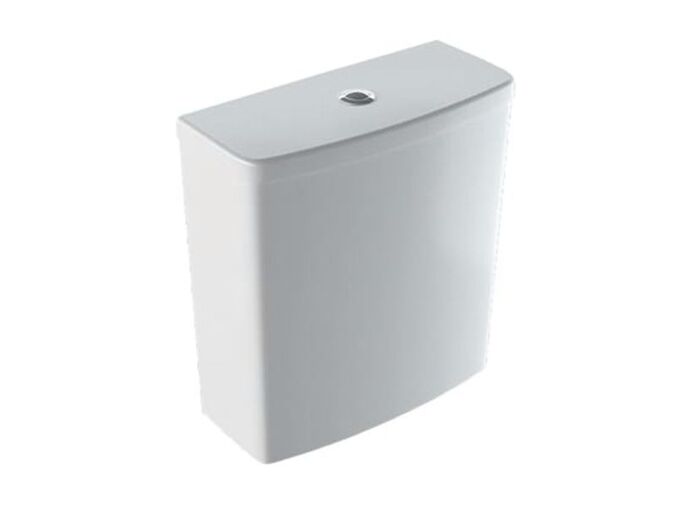 Geberit Selnova Square splachovací nádržka 36,8x38,6x16 cm, boční přívod vody, pro Rimfree, bílá 