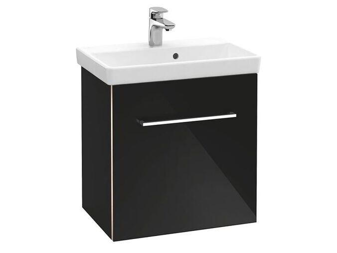 Villeroy & Boch Avento skříňka pod umyvadlo, 53x35,2x51,4 cm, 1x dvířka pravé, Crystal Black