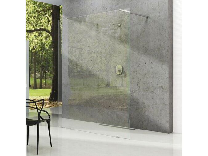 Ravak Walk-In Sprchový kout model Free, 160x200 cm, lesklý hliník, dekor transparent