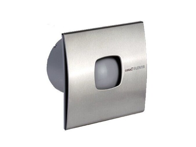 Cata SILENTIS 10 INOX T koupelnový ventilátor axiální s časovačem, 15W, 100mm, nerez mat