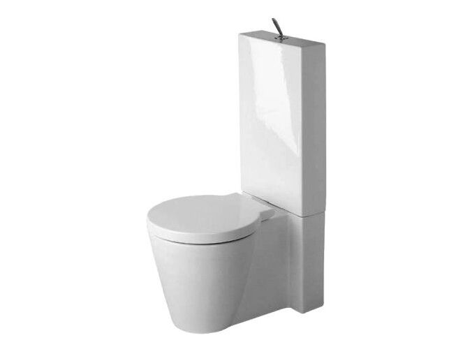 Duravit Starck 1 kombi WC 640x415mm, hluboké splachování, bez nádrže, vario odpad, WonderGliss