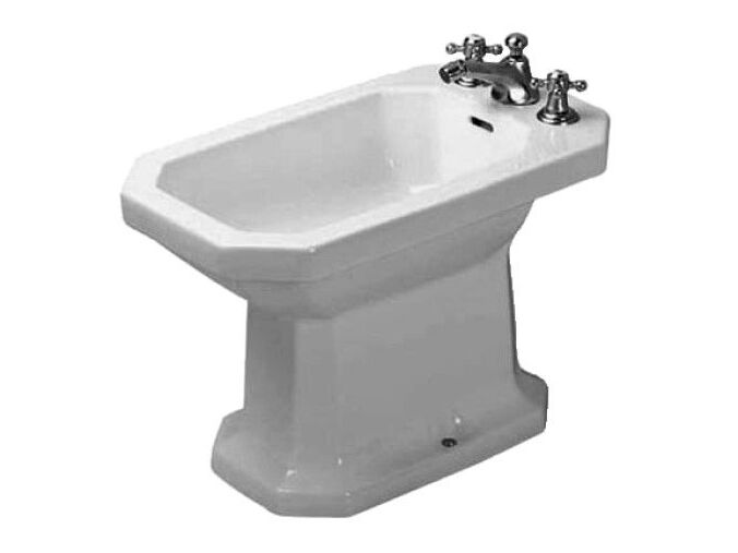 Duravit 1930 stojící bidet 600x355mm s přepadem, otvor pro baterii