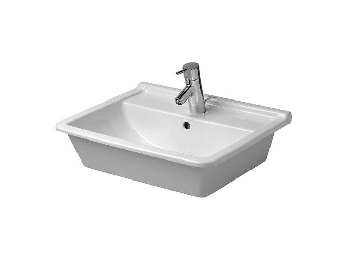 Duravit Starck 3 zápustné umyvadlo 560x460mm s přepadem, otvor pro baterii