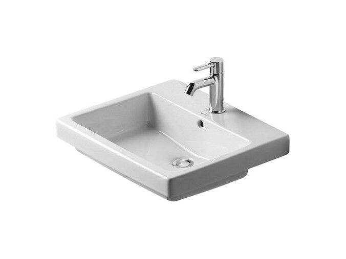 Duravit Vero zápustné umyvadlo 550x465mm s přepadem, otvor pro baterii