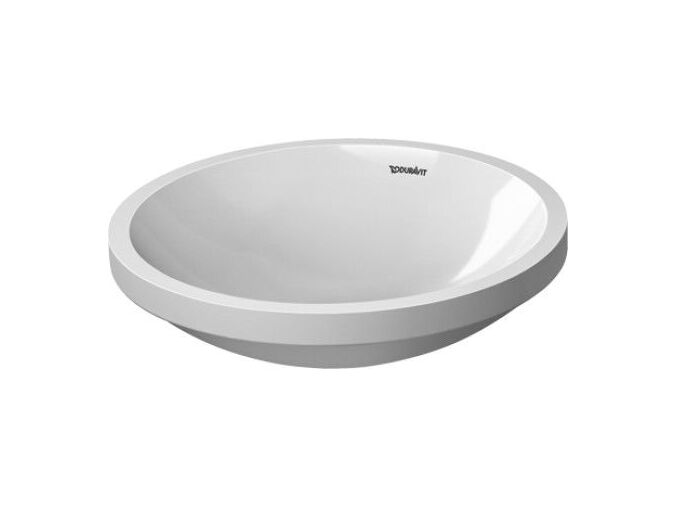 Duravit Architec vestavné umyvadlo, instalace zdola, průměr 420mm bez přepadu, bez otvoru pro baterii