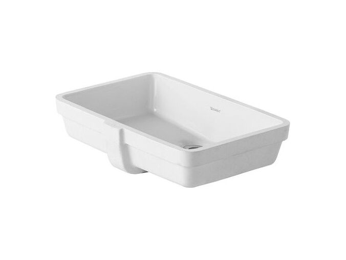 Duravit Vero vestavné umyvadlo 48x35cm, s přepadem, bez otvoru pro baterii, WonderGliss