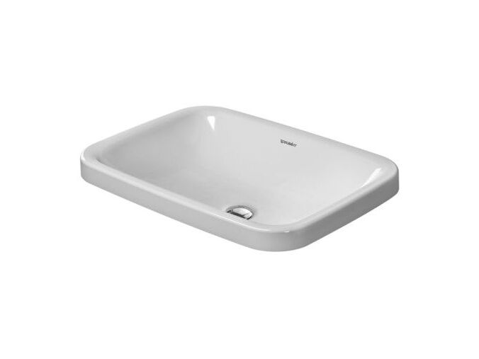 Duravit DuraStyle zápustné umyvadlo 600x430mm bez přepadu, bez otvoru pro baterii