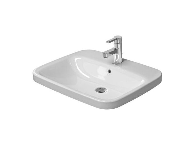 Duravit DuraStyle zápustné umyvadlo 615x495mm s přepadem, otvor pro baterii