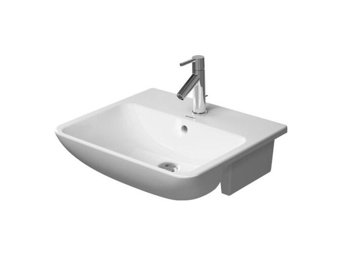 Duravit ME by STARCK polozápustné umyvadlo 550x455mm s přepadem, otvor pro baterii