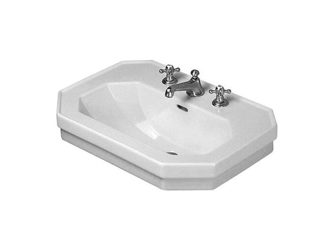 Duravit 1930 umyvadlo 600x410mm s přepadem, otvor pro baterii