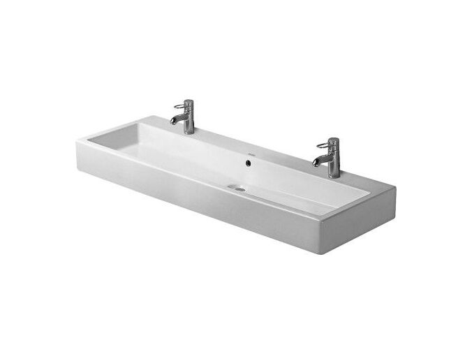 Duravit Vero umyvadlo 1200x470mm s přepadem, 2 otvory pro baterii