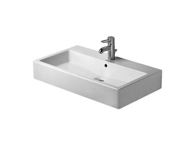 Duravit VERO umyvadlo 800 x 470 mm s otvorem pro baterii, bílá, WonderGliss