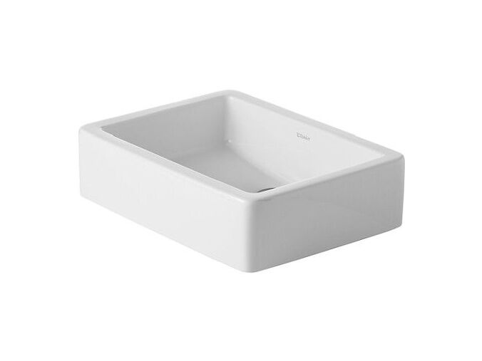 Duravit Vero umyvadlo na desku 500x380mm bez přepadu, bez otvoru pro baterii, WonderGliss