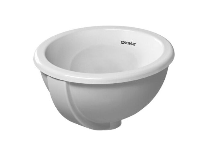 Duravit Architec zápustné umyvadlo průměr 335mm s přepadem, bez otvoru pro baterii