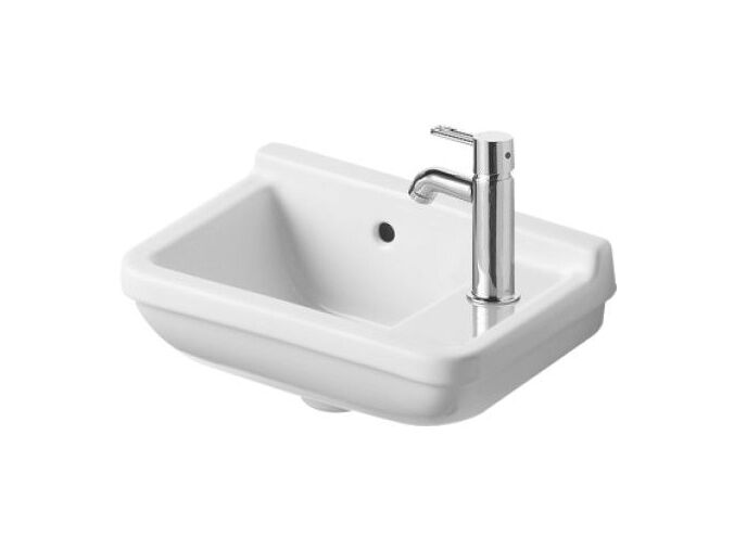 Duravit Starck 3 umývátko 400x260mm s přepadem, otvor pro baterii vpravo