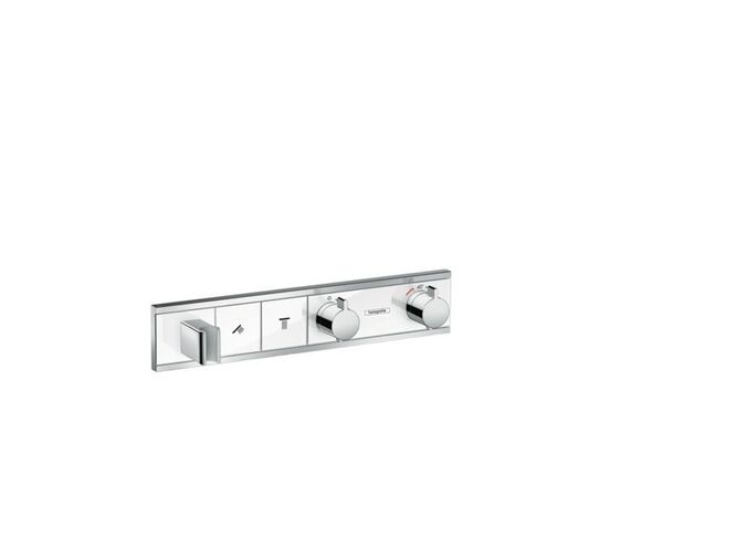 Hansgrohe RainSelect Termostatická sprchová baterie pod omítku, pro 2 výstupy, bílá/chrom