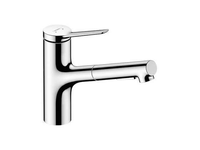 Hansgrohe Zesis M33 Dřezová baterie 150, s výsuvnou sprškou, chrom