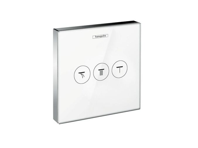 Hansgrohe Shower Select Ventil pod omítku pro 3 spotřebiče, bílá/chrom