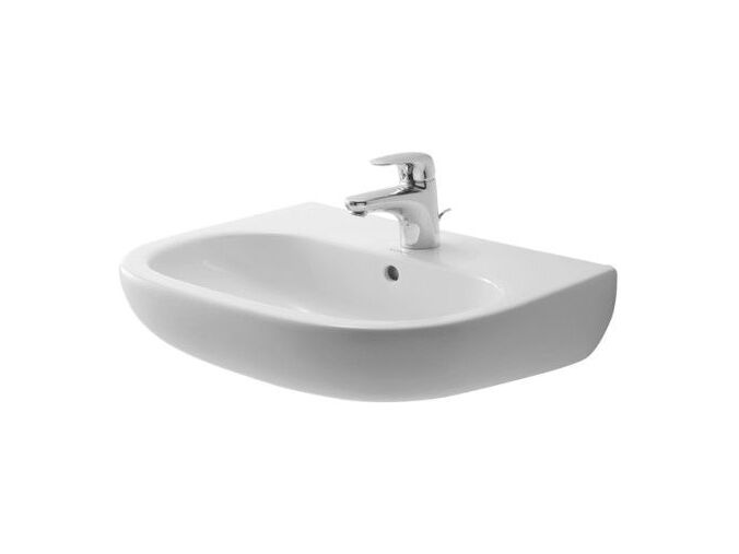 Duravit D-Code umyvadlo 550x430mm s přepadem, otvor pro baterii