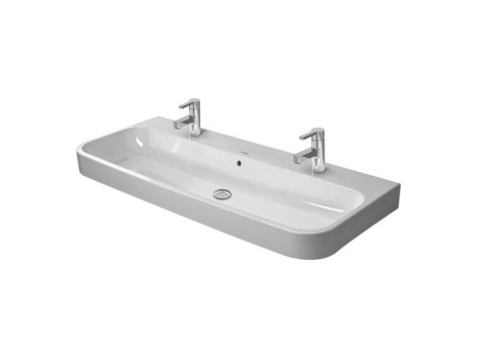 Duravit Happy D.2 nábytkové umyvadlo 1200x505mm s přepadem, 2 otvory pro baterii