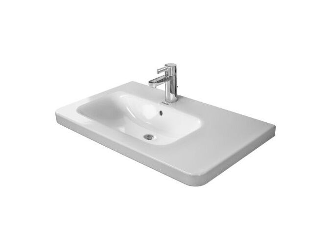 Duravit DuraStyle nábytkové umyvadlo 800x480mm, umyvadlo s přepadem vlevo, otvor pro baterii, WonderGliss