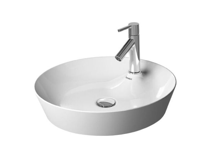 Duravit CAPE COD umyvadlová mísa průměr 480mm bez přepadu, s otvorem pro baterii