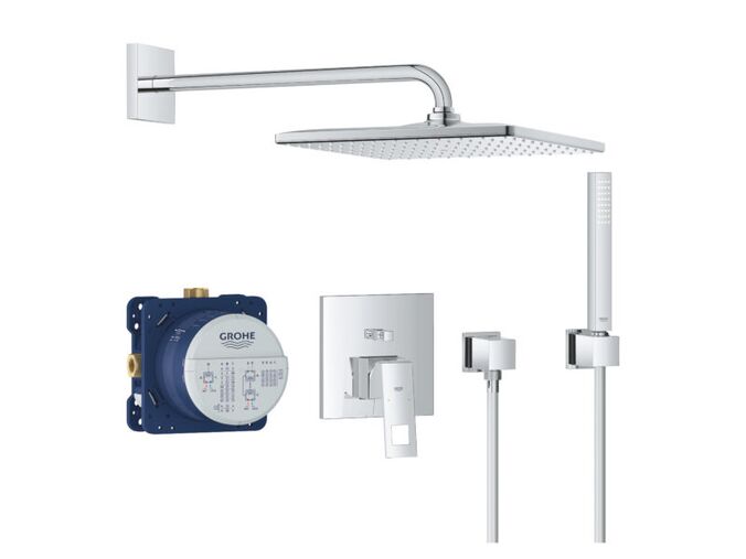 Grohe Eurocube Sprchový set s baterií pod omítku, 31 cm, chrom