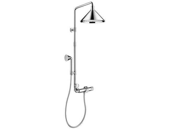 AXOR Showerpipe Front Showerpipe 28 cm 2jet, termostatická sprchová baterie, chrom