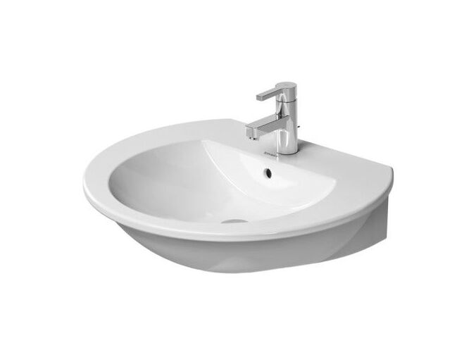 Duravit Darling New umyvadlo 650x550mm s přepadem, otvor pro baterii