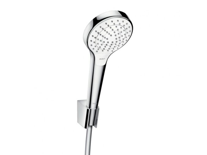 Hansgrohe Croma Select S Set sprchové hlavice, držáku a hadice 1,60 m, bílá/chrom