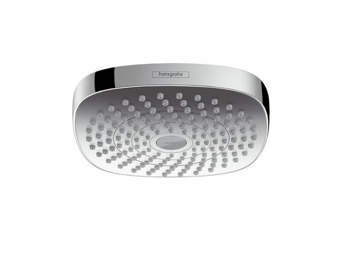 Hansgrohe Croma Select E Hlavová sprcha, 18 cm, 2 proudy, bílá/chrom