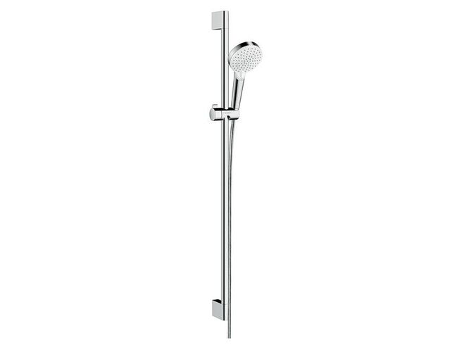 Hansgrohe Crometta Sprchová souprava Vario 100, 2 proudy, sprchová tyč 90 cm, bílá/chrom