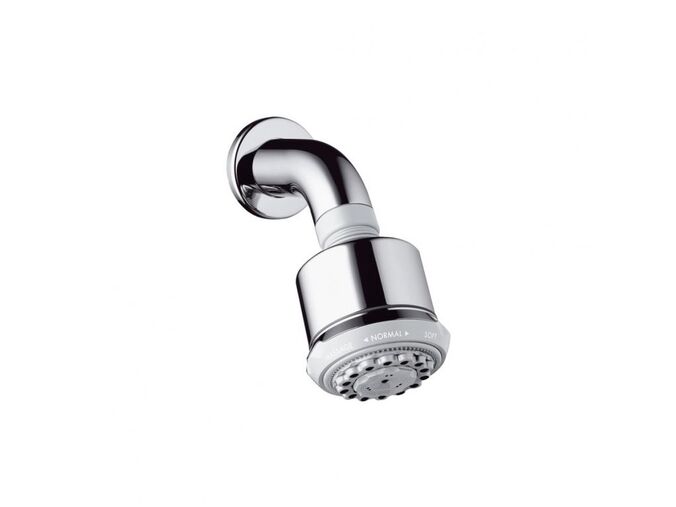 Hansgrohe Clubmaster Horní sprcha se sprchovým ramenem 3jet, EcoSmart, chrom