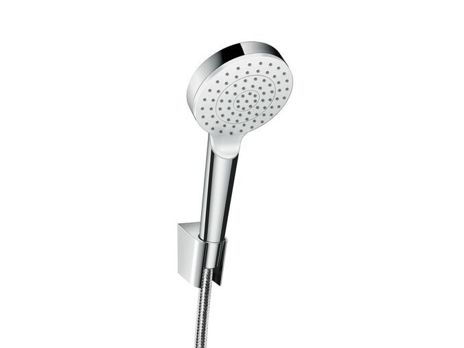 Hansgrohe Crometta Set sprchové hlavice, držáku a hadice, bílá/chrom