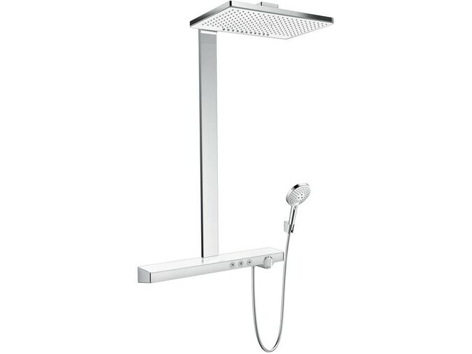 Hansgrohe Rainmaker Select Sprchový set Showerpipe 460 s termostatem, 2 proudy, bílá/chrom