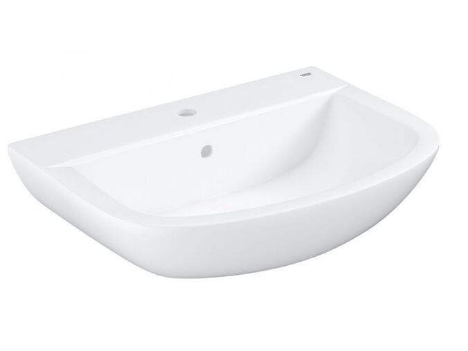 Grohe Bau Ceramic Umyvadlo 65x47 cm, s přepadem, 1 otvor pro baterii, alpská bílá