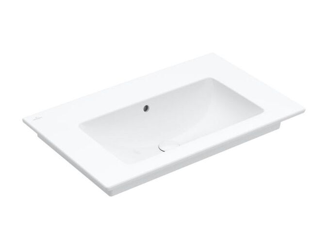 Villeroy & Boch Venticello umyvadlo 80x50 cm, bez otvoru pro baterii, s přepadem, CeramicPlus, bílá Alpin