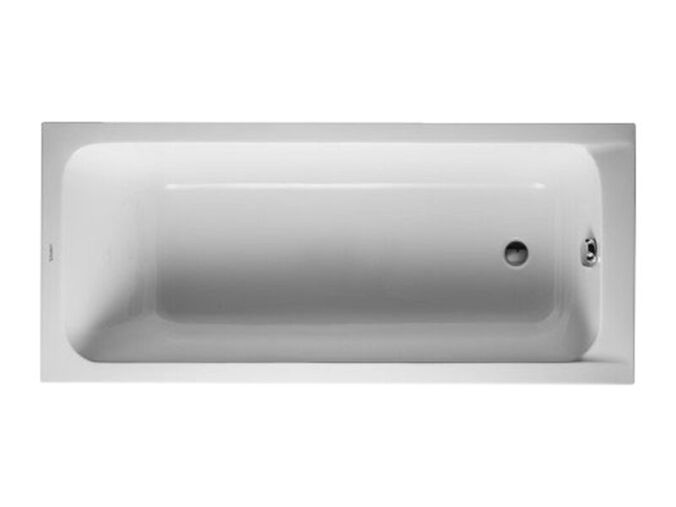 Duravit D-Code obdélníková akrylátová vana 160x70cm, vestavná