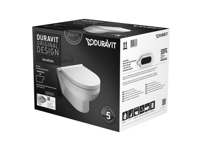 Duravit DuraStyle Basic WC set závěsné WC Rimless 2562090000 a sedátko SoftClose 0020790000