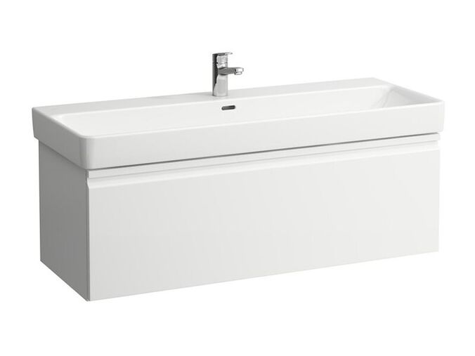 Laufen Pro S skříňka pod umyvadlo 115,9x45 cm, se zásuvkou a vnitřní zásuvkou, bílá lesk