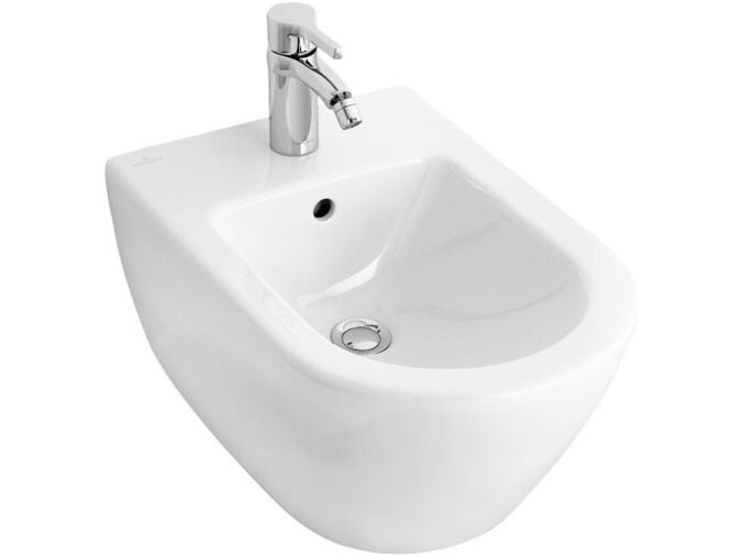 Villeroy & Boch SUBWAY 2.0 bidet, 375 x 565 mm, závěsný, bílá, Ceramicplus