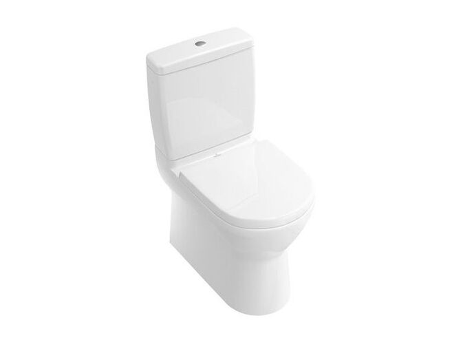 Villeroy & Boch O.NOVO klozet kombi s hlubokým splachováním, 360x640mm, vodorovný odpad, bílá CeramicPlus