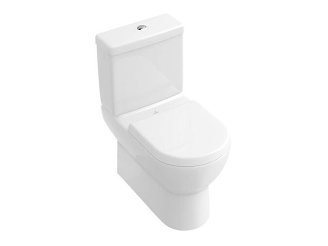 Villeroy & Boch SUBWAY klozet kombi s hlubokým splachováním, 370x670mm, vodorovný odpad, bílá CeramicPlus