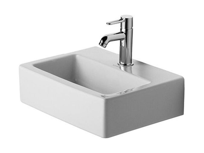 Duravit Vero Med umývátko 450x350mm bez přepadu, otvor pro baterii